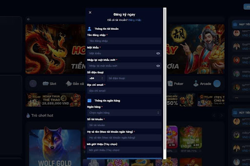 Đăng ký tài khoản tại Thắng88