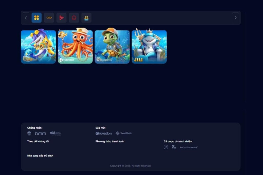 Sảnh bắn cá tại Thắng88