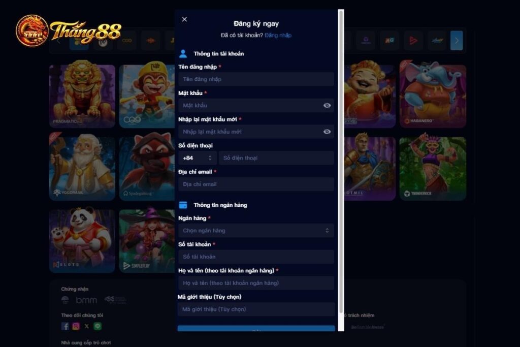 Đăng ký Thắng88